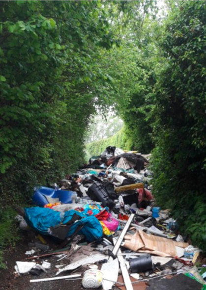 FLY TIPPING WASTE collected in South East